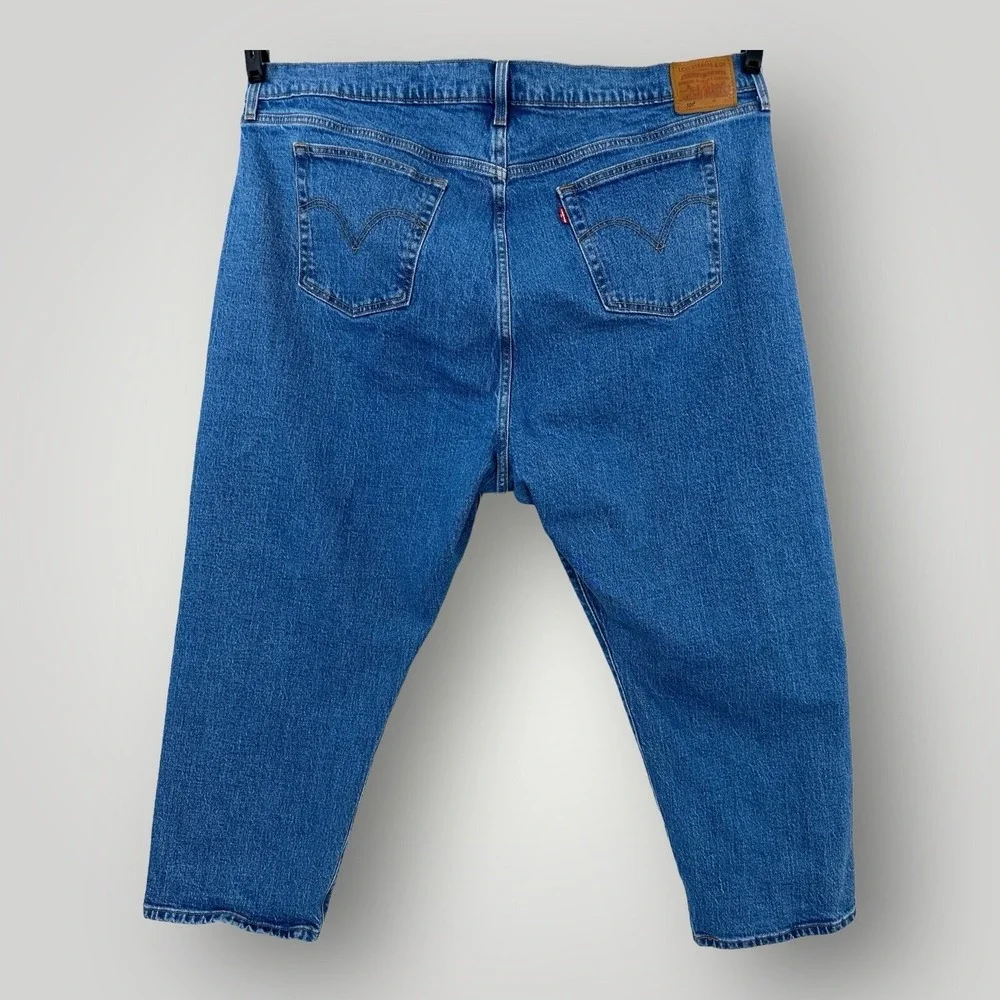 Levi's‎ Premium 501 Jeans Women's 24W Blue Denim Big E Button Fly Stretch